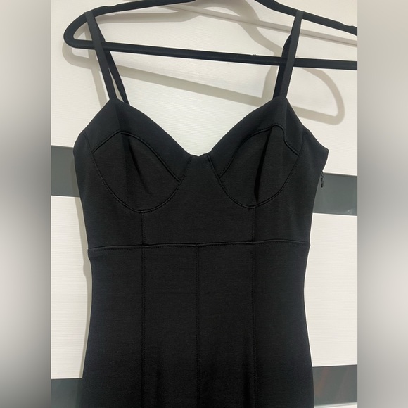 Cinq a Sept nixie bodycon black midi dress in size 2 - Picture 3 of 8